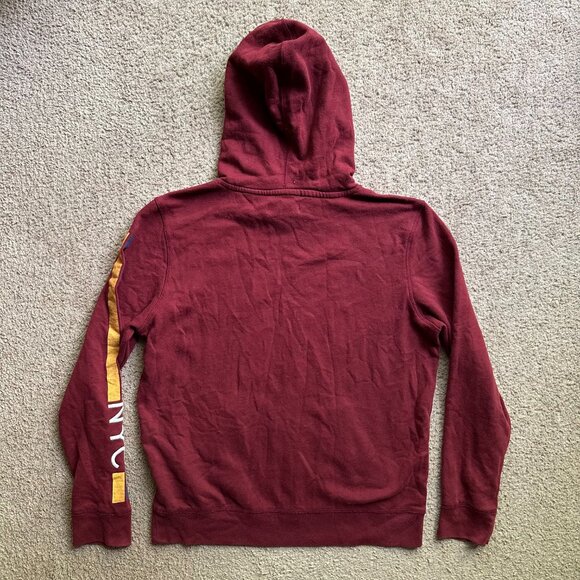 Aeropostale Sweatshirt Mens Large Hoodie Pullover Red Long Sleeve - Picture 2 of 10